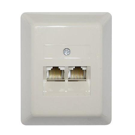Priză UTP dublă 8P8C, conector rețea RJ45 01-7120