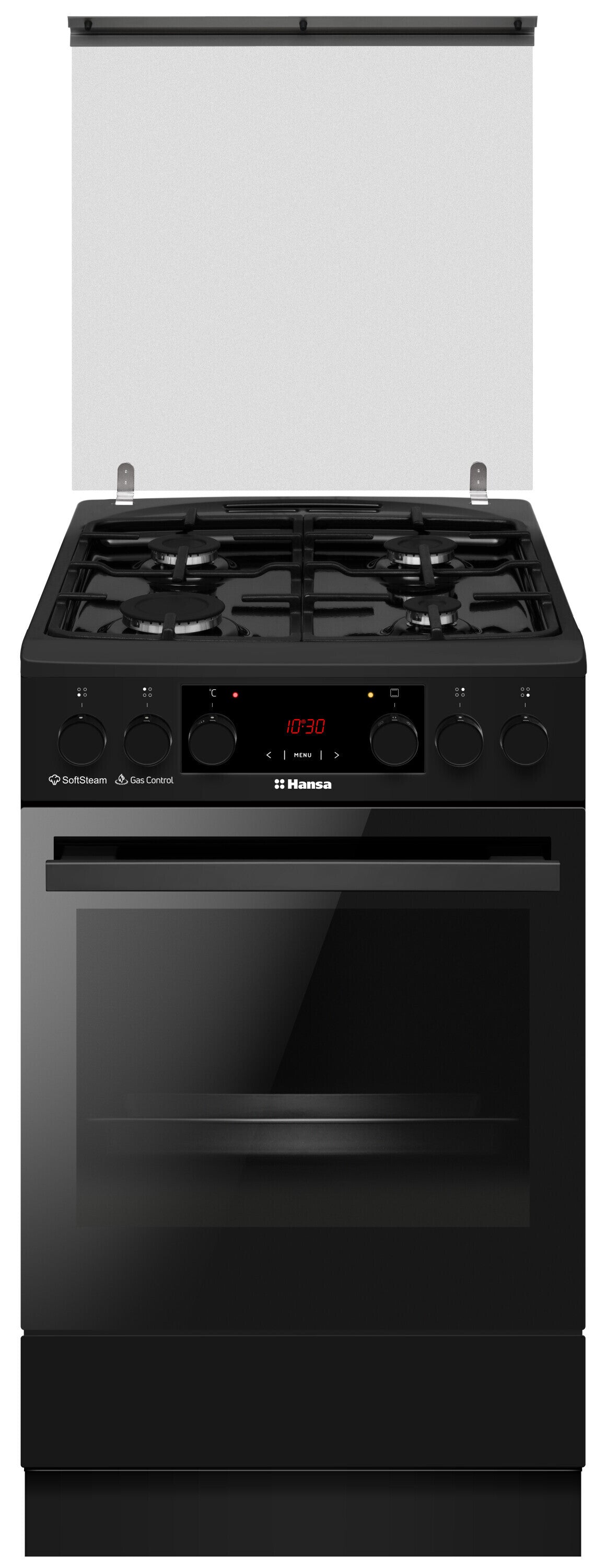 Aragaz Mixt Hansa, Cuptor Electric, 60 Cm, 4 Arzatoare, Display, 8 Fun