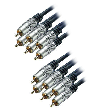 Cablu 6RCA tata - 6RCA tata 3 m 02-6760