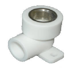 Cot Ppr Alb Cu Suport D=20x1/2''