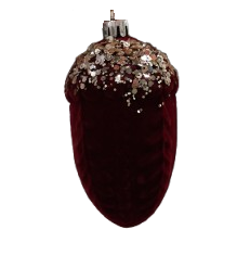 XMAS ORNAMENT DE AGATAT GHINDA CU CATIFEA, 2 CUL