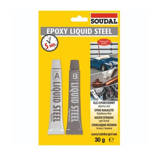 Epoxy Liquid Steel Rapid, 2x15 Gr