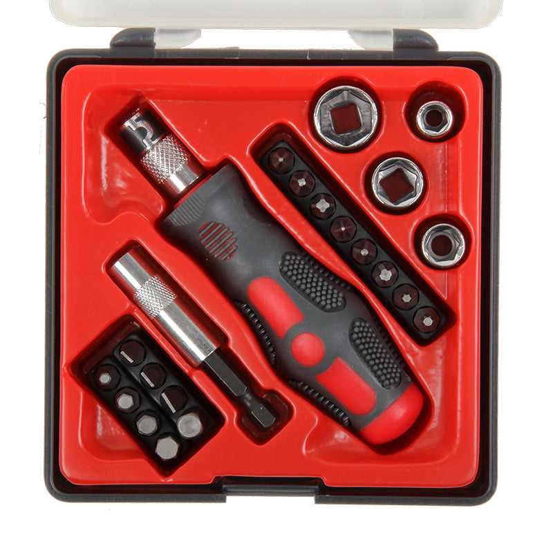 Set vârfuri și tubulare cu șurubelniță 22 piese PROLINE 10022