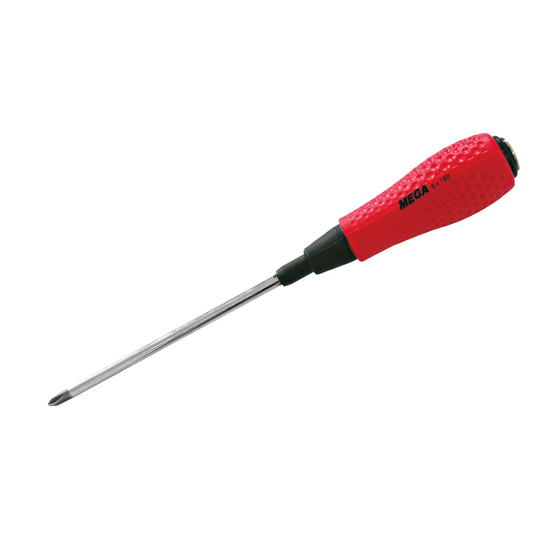 Șurubelniță impact cruce PH3x200mm cu vârf magnetic și mâner antiderapant MEGA 10143