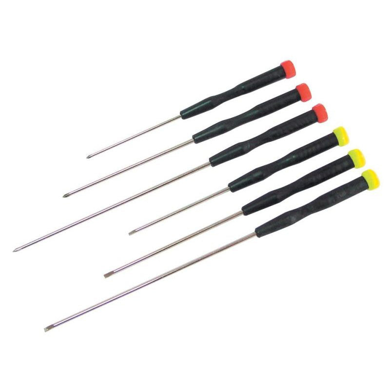 Set șurubelnițe precizie cu mâner și tijă lungă, 6 piese MEGA 10201