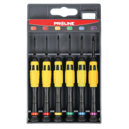 Set șurubelnițe precizie Ni-Cr-Mo cu mâner PROLINE Plate + Phillips