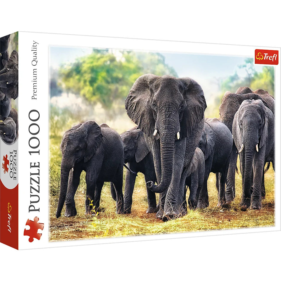 Puzzle Trefl 1000 Elefanti Africani