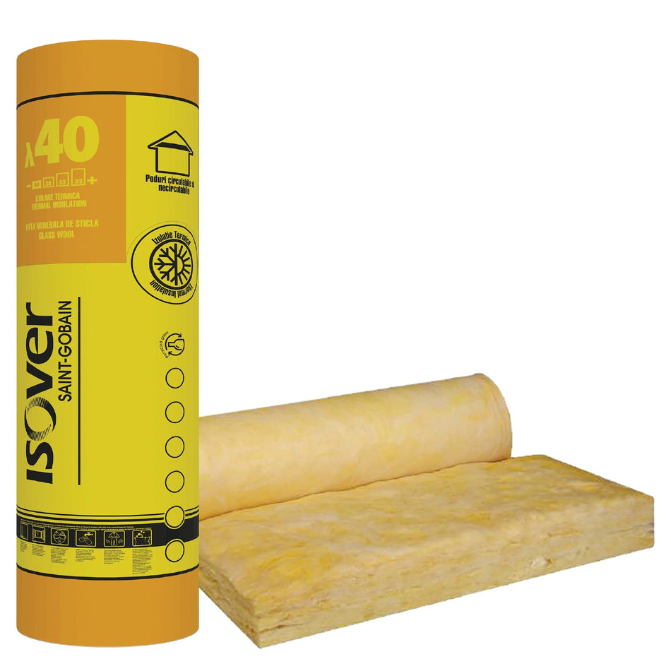 Isover Rio Twin,vata Minerala De Sticla,50/100, 700x120, 16.8 Mp/rola