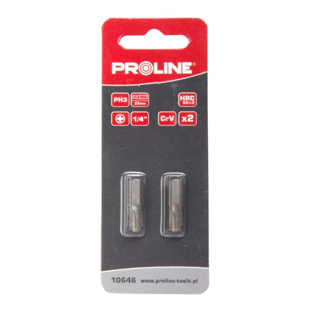Vârfuri Philips PROLINE, oțel S2, set 2 bucăți