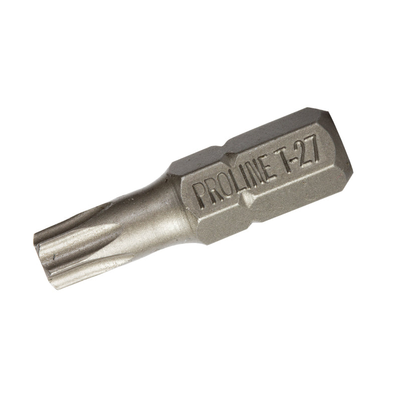 Vârfuri Torx PROLINE 1/4 inch, lungime 25 mm, oțel S2, diverse tipuri