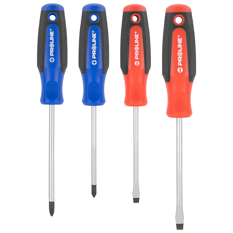 Set șurubelnițe S2 cu mâner soft-touch, 4 piese PROLINE 10683