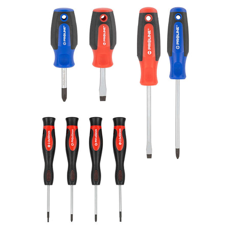 Set șurubelnițe S2 cu mâner soft-touch, 8 bucăți PROLINE 10684