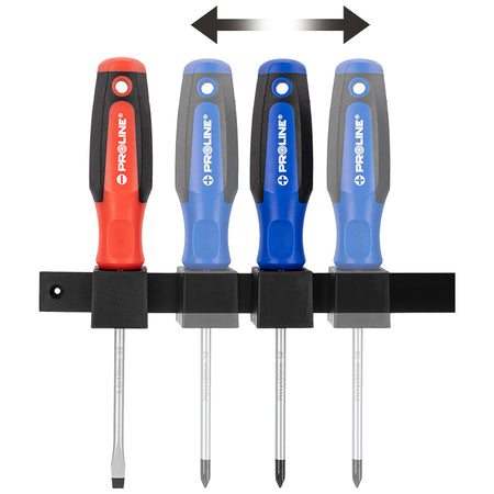 Set șurubelnițe S2 cu mâner soft-touch și suport, 8 piese PROLINE 10685