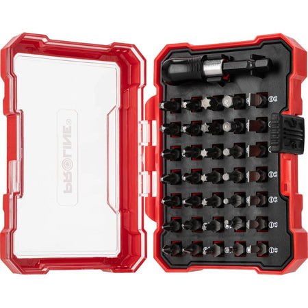 Set biți 36 piese 1/4'' cu oțel S2 și diverse profile PROLINE 10719
