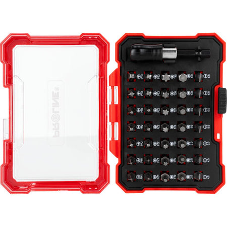 Set biți 36 piese 1/4'' cu oțel S2 și diverse profile PROLINE 10719