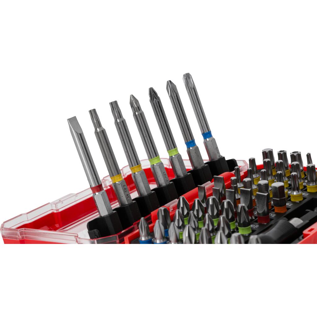 Set vârfuri 57 piese din oțel S2 pentru șurubelniță, 1/4 inchi, PROLINE 10720