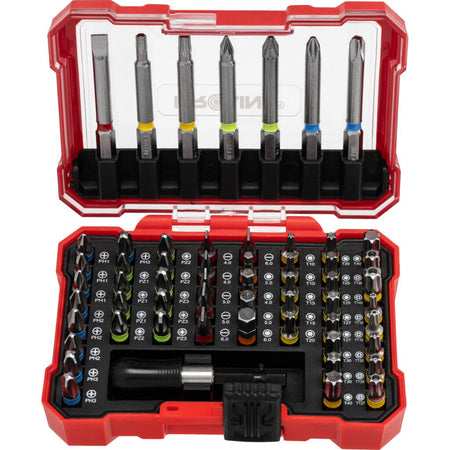 Set vârfuri 57 piese din oțel S2 pentru șurubelniță, 1/4 inchi, PROLINE 10720