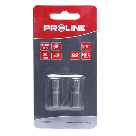 Vârfuri canelate PROLINE 3/8", 30 mm, set 2 bucăți