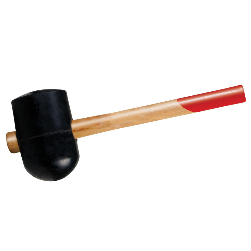 Ciocan cauciuc rotunjit cu mâner lemn 90 mm, 1115 g MEGA 12010