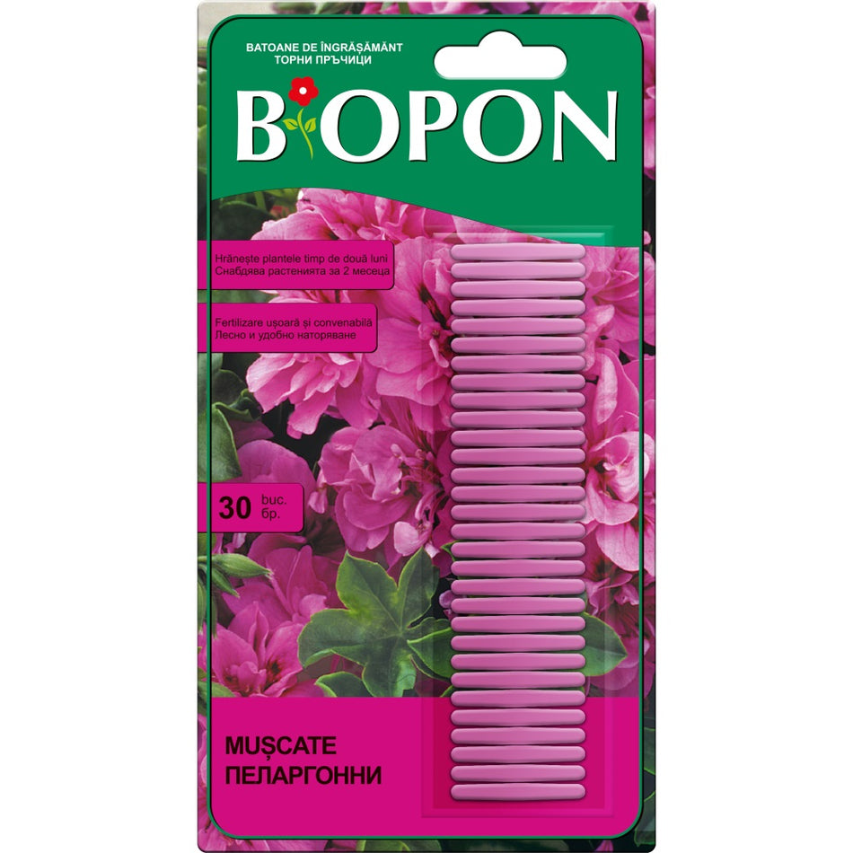 Ingrasamant Pentru Muscate Sticks Biopon, 30 Buc