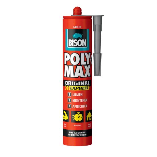 Adeziv și etanșant universal MS polimer 425g, uz interior/exterior, elastic permanent, BISON