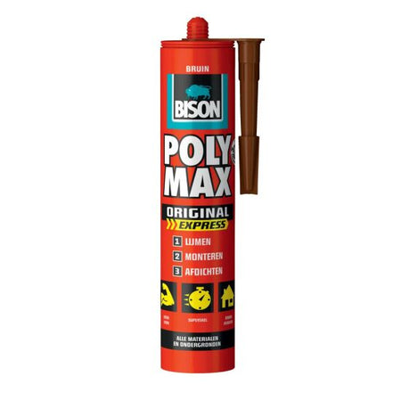 Adeziv și etanșant universal MS polimer 425g, uz interior/exterior, elastic permanent, BISON