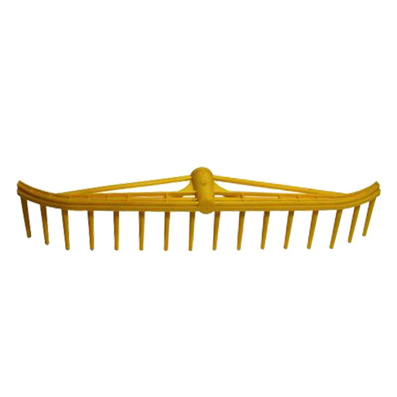 Greblă plastic cu întăritură, 16 dinți, 550×80 mm, compatibilă mânere - POLONIA 12250