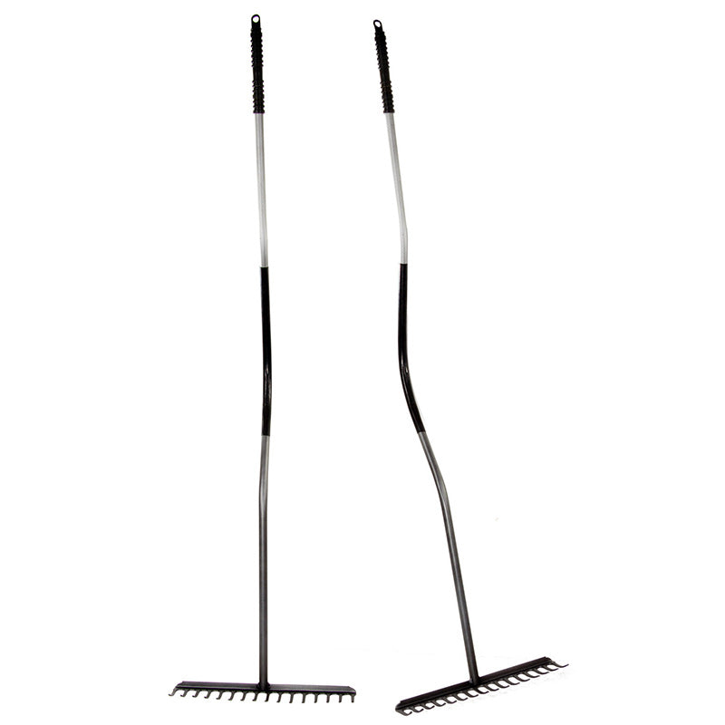 Greblă metalică cu mâner metalic 150 cm, 16 dinți Polonia 12278