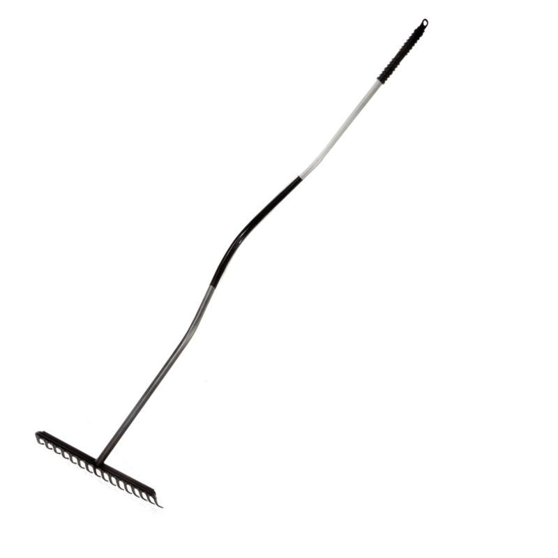 Greblă metalică cu mâner metalic 150 cm, 16 dinți Polonia 12278