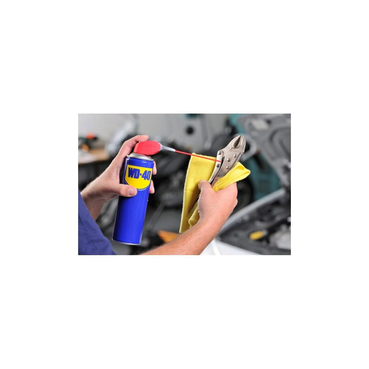 Lubrifiant multifuncțional WD-40 Smart Straw 450 ml spray întreținere mecanică