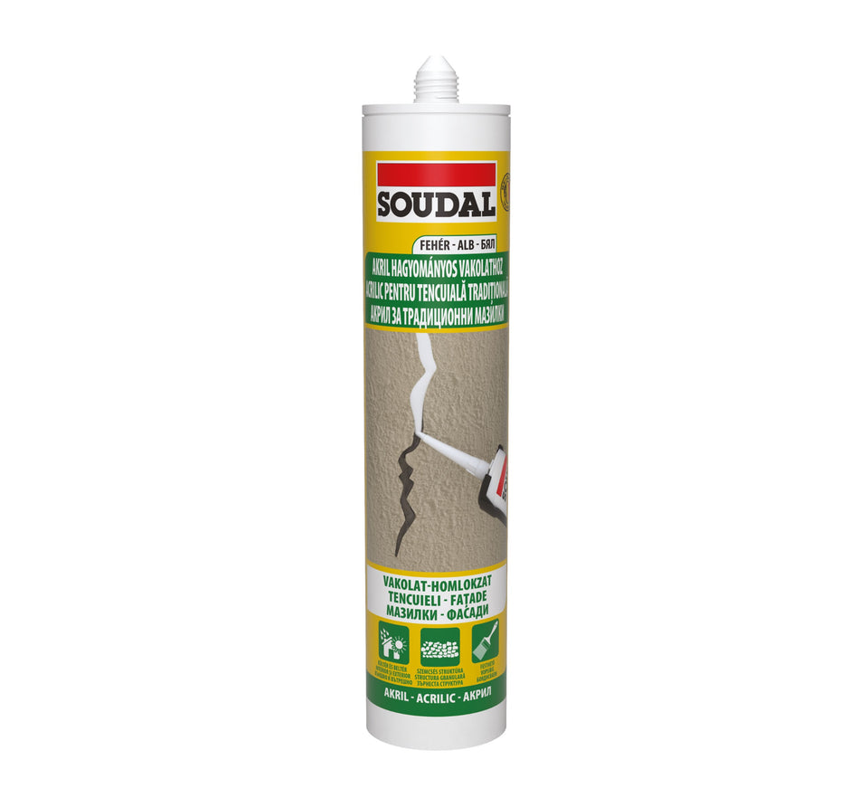 Mastic Acrilic Structurat Alb, 280 Ml