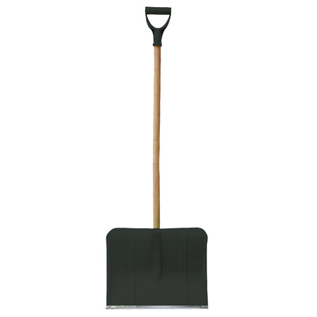 Lopată zăpadă plastic cu mâner lemn 455×360 mm POLONIA 12354