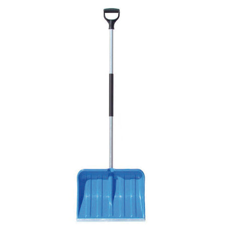 Lopată zăpadă din plastic cu mâner aluminiu 440×335 mm, placă întărită, POLONIA 12367