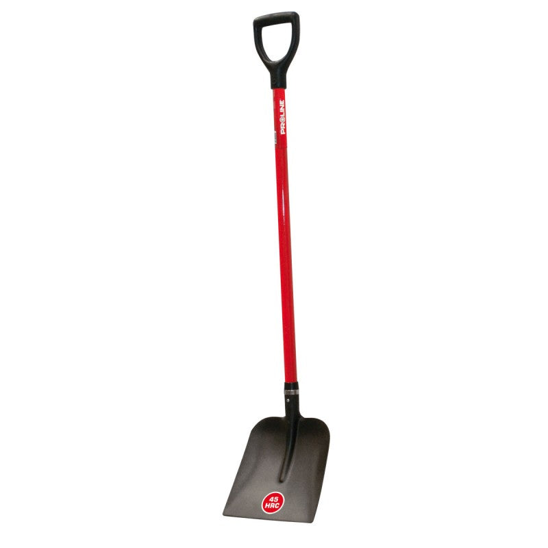Lopată cu mâner fibră tip-D 250×280 mm, colier metalic PROLINE 12379