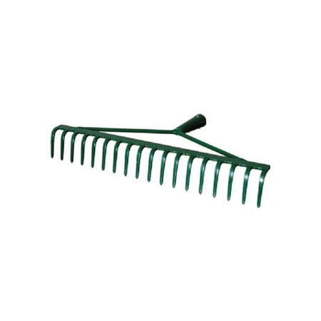 Greblă metalică fără mâner, 18 dinți, structură vopsită - POLONIA 12388