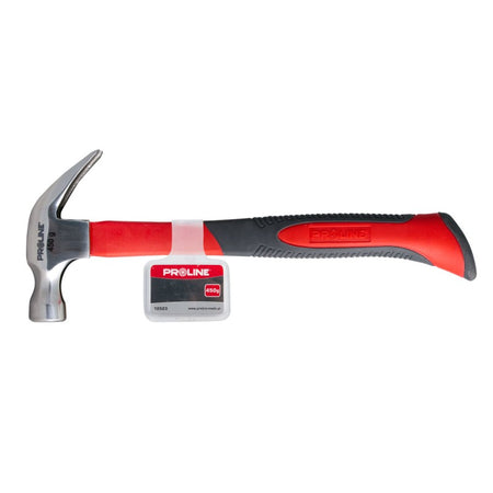 Ciocan dulgher despicat cu mâner fibră 450 g, oțel calit, antiderapant PROLINE 12523