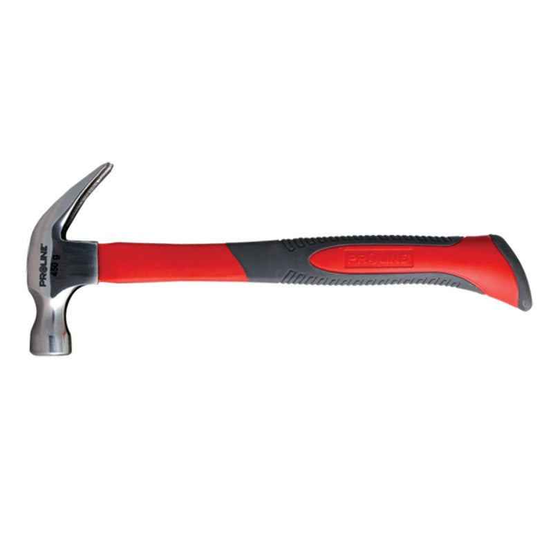 Ciocan dulgher despicat cu mâner fibră 450 g, oțel calit, antiderapant PROLINE 12523