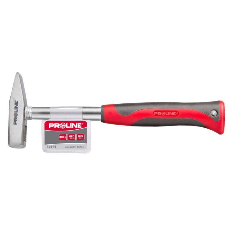 Ciocan mecanic cu mâner din oțel și protecție metalică 300 g PROLINE 12547