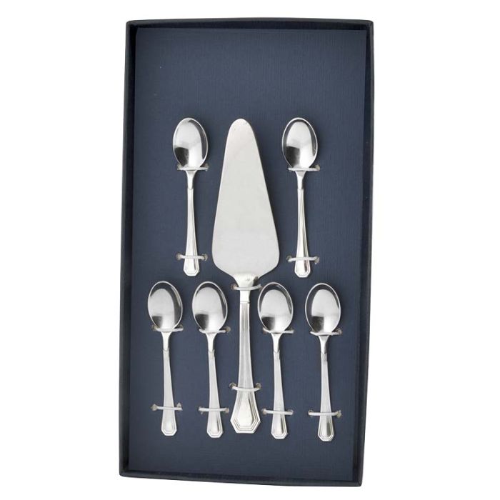 Set Tacamuri Inox Pentru Desert 7 Piese Dolce, Argintiu