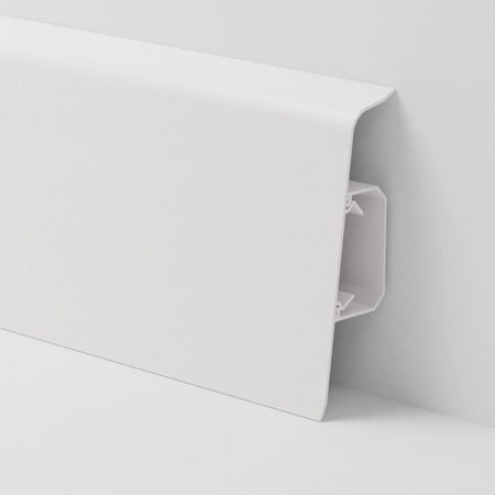 Plintă SG75 din PVC, 75 mm înălțime, 2,2 m, alb