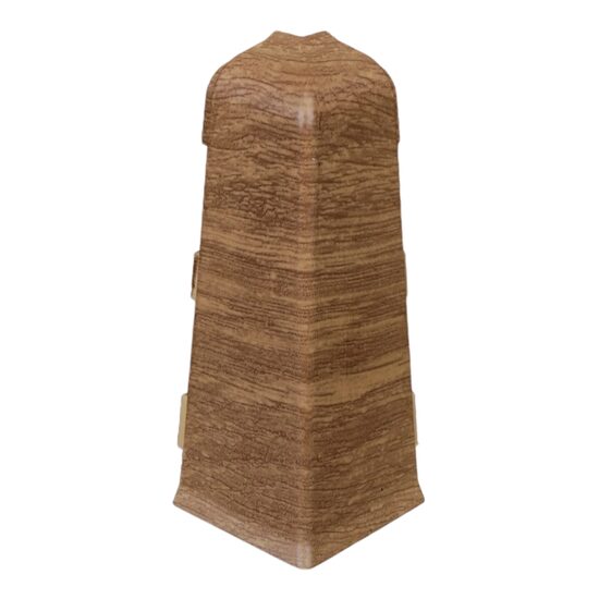 Colț exterior pentru plintă SG 75 din PVC, Polish Oak, set 25 buc