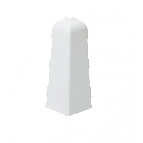 Colț exterior pentru plintă SG75 din PVC, alb, set 25 buc