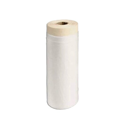 Folie de protecție cu bandă autoadezivă, hârtie semi-creponată și folie PE, 140 cm × 20 m