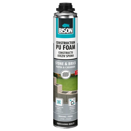 Spumă poliuretanică pentru BCA și cărămizi, adeziv gel 700 ml BISON