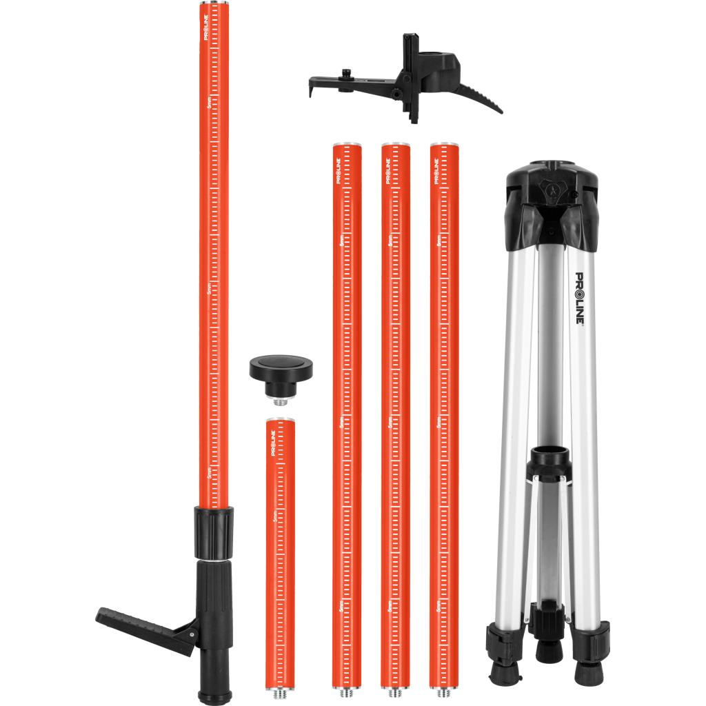 Set stativ trepied suport adaptor instrumente laser telescopic profesional PROLINE 15151