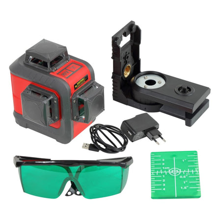 Nivela laser autonivelantă fascicul verde 3 mm precizie 10 m clasa 2 PROLINE 15169