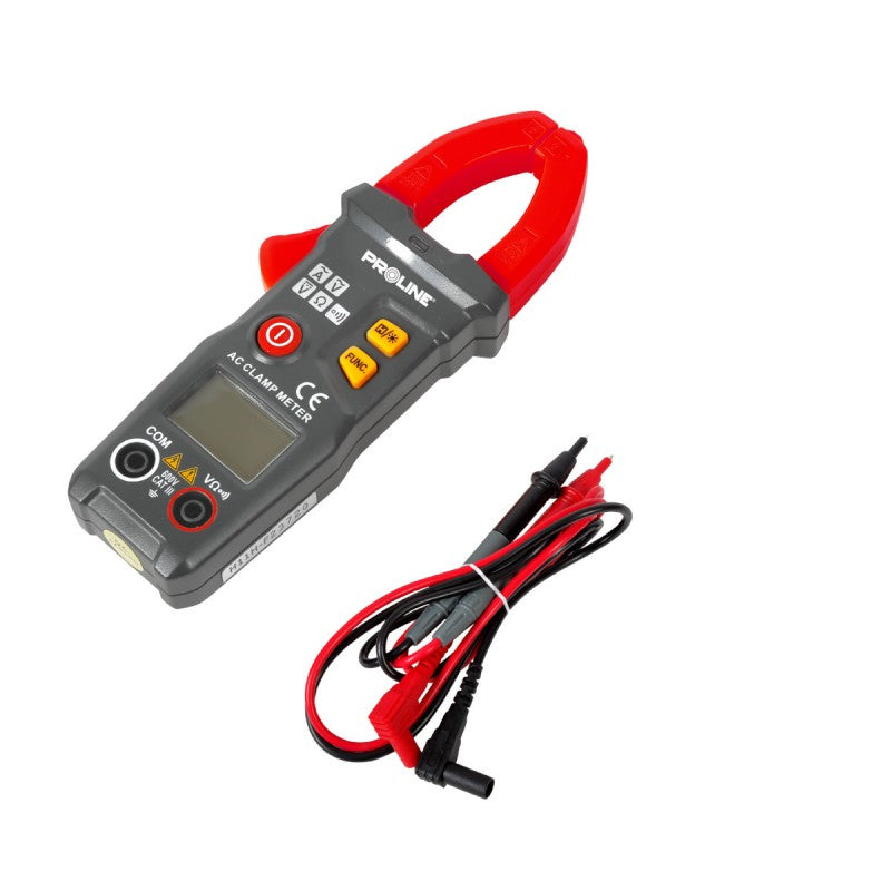 Multimetru digital cu cleme, 0-600 V, 0-200 A, 0-6 kΩ, PROLINE 15187