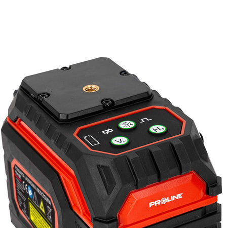 Nivela laser autonivelantă 0.3 mm/1 m, 25 m, 360°/2D, fascicul verde, IP54, acumulator Li-Ion PROLINE 15191