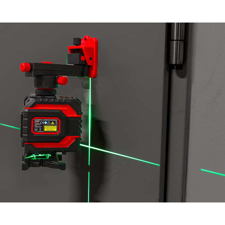 Nivela laser autonivelantă 0.3 mm/1 m, 25 m, 360°/2D, fascicul verde, IP54, acumulator Li-Ion PROLINE 15191