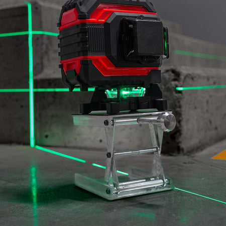 Nivela laser autonivelantă 360° 3D, fascicul verde, 25 m, Li-Ion, PROLINE 15192